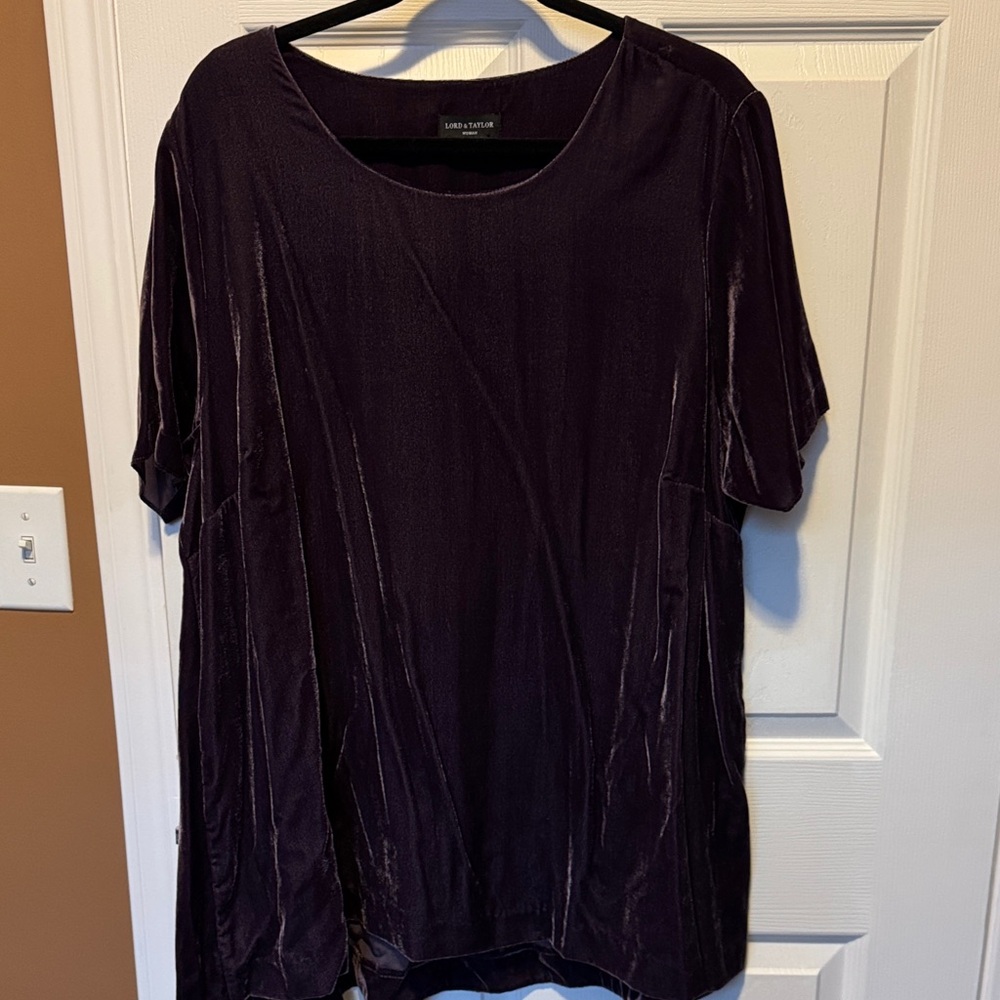 Lord & Taylor Rich Purple Blouse